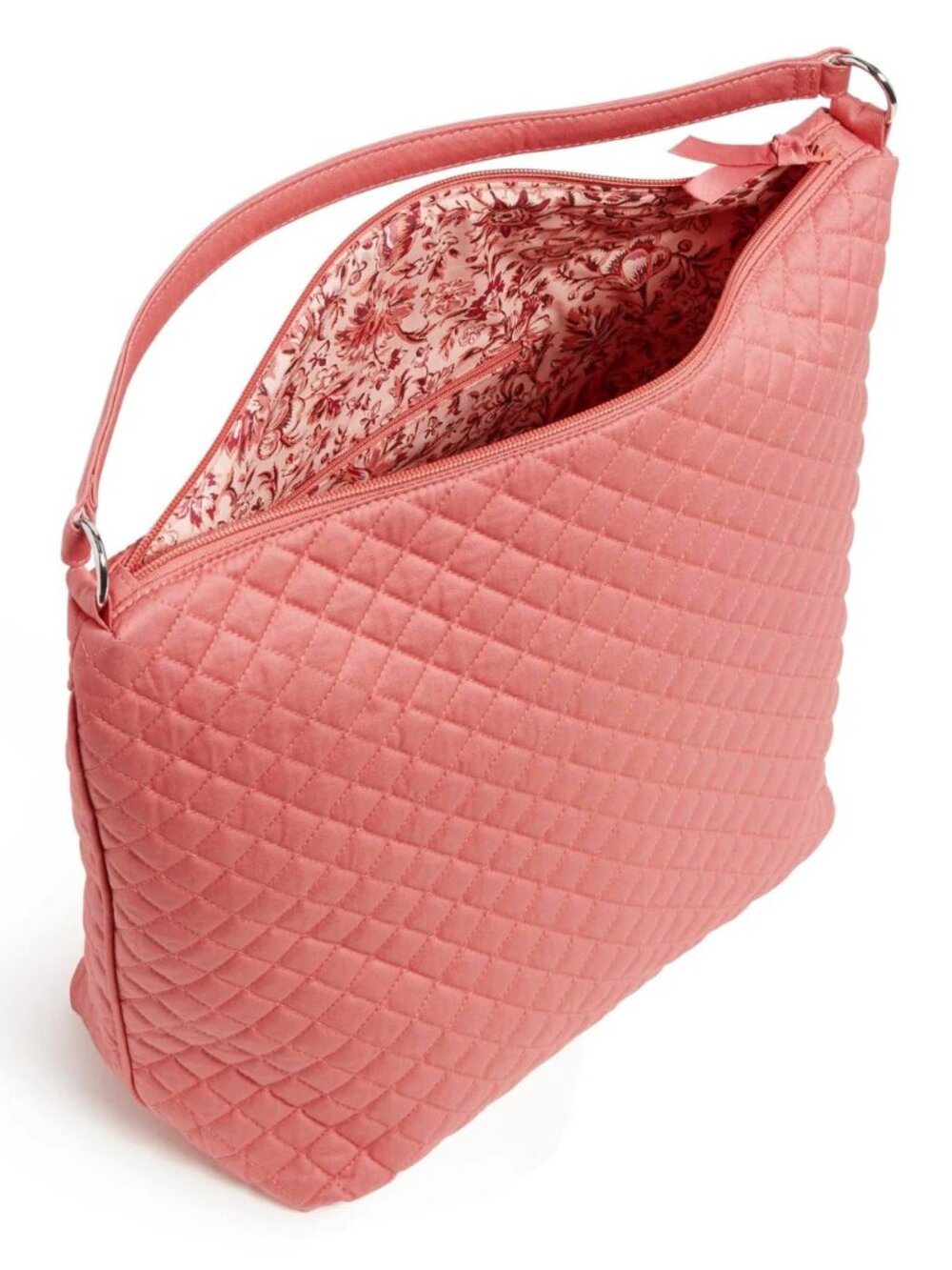 Vera Bradley Terra Cotta Rose Oversized Hobo Shoulder Bag NWT - Picture 3 of 13